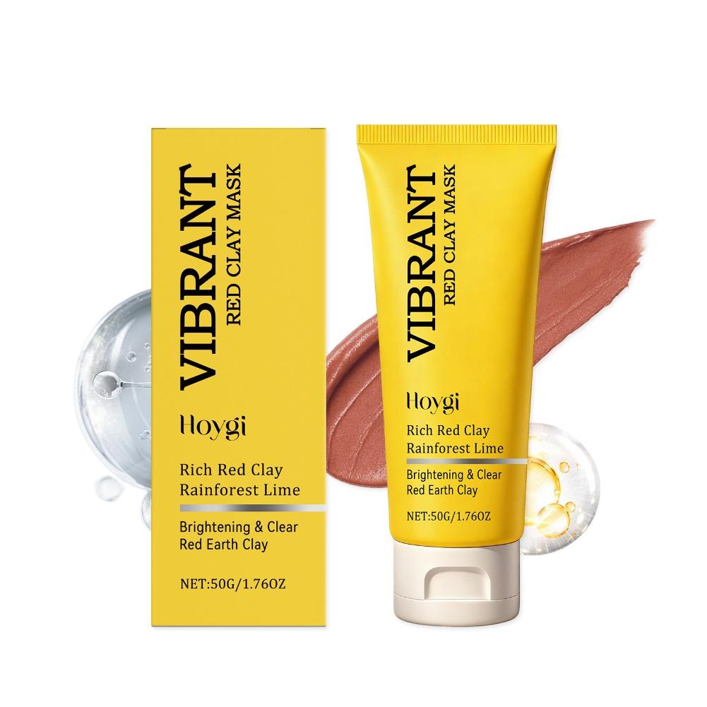 Dust Mask Construction - Mascarilla de Arcilla Roja Vibrante -