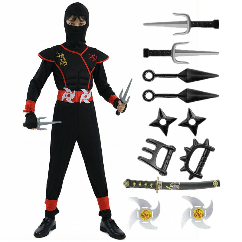 Disfraz de Ninja negro y azul  - Black Face Mask Pack reseña y precio