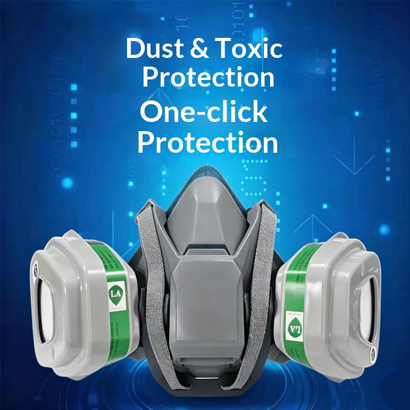 Máscara de Gas de Silicona 650 - Dust Mask Construction reseña y precio