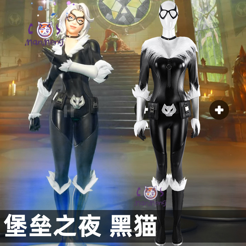 Disfraz de gato negro Felicia  - Black Face Mask Pack reseña y precio