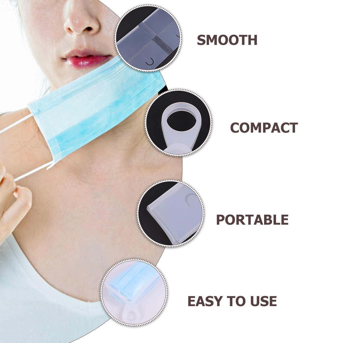 2 unidades de caja de almacena - Face Mask Storage Box reseña y precio
