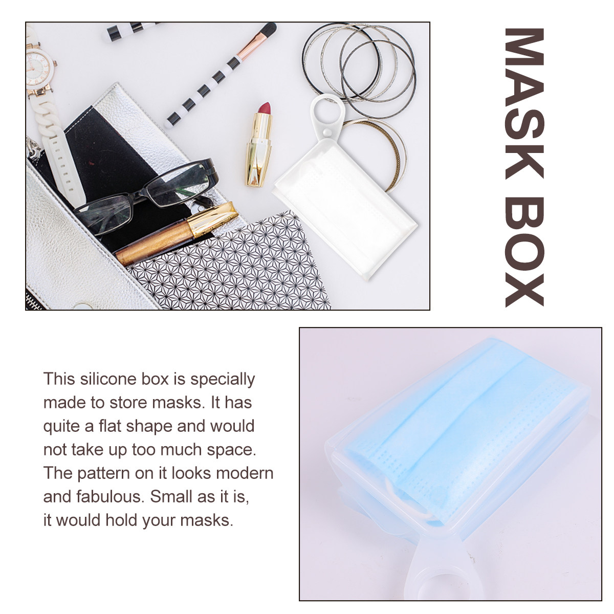 2 unidades de caja de almacena - Face Mask Storage Box reseña y precio