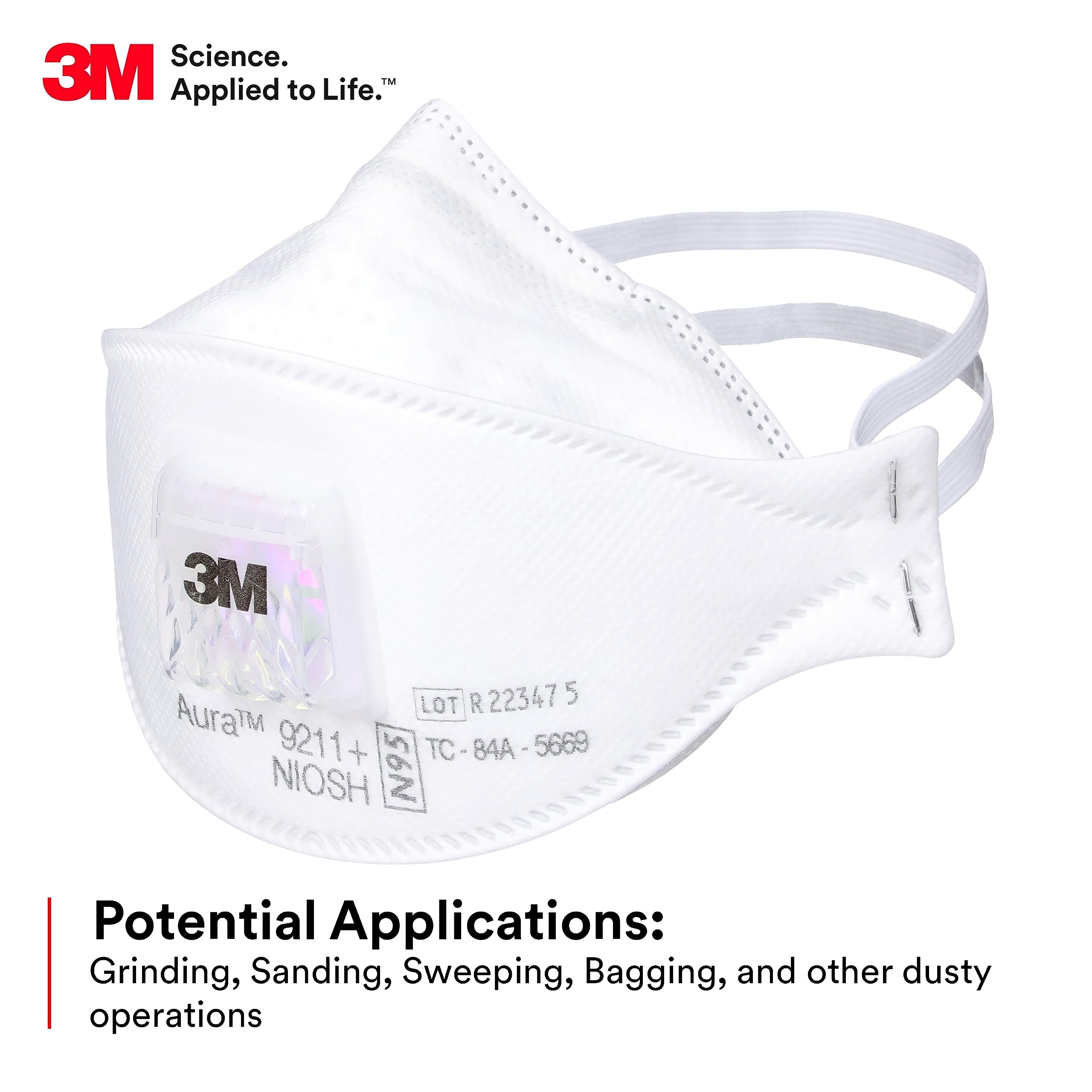Respirador de partículas Aura  - Dust Mask Construction reseña y precio