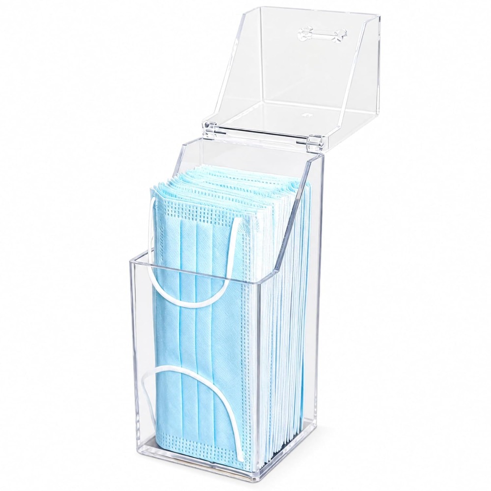 Dispensador de mascarillas con - Face Mask Storage Box reseña y precio